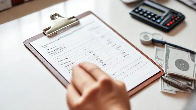 El escritorio procesa pagos formales claramente