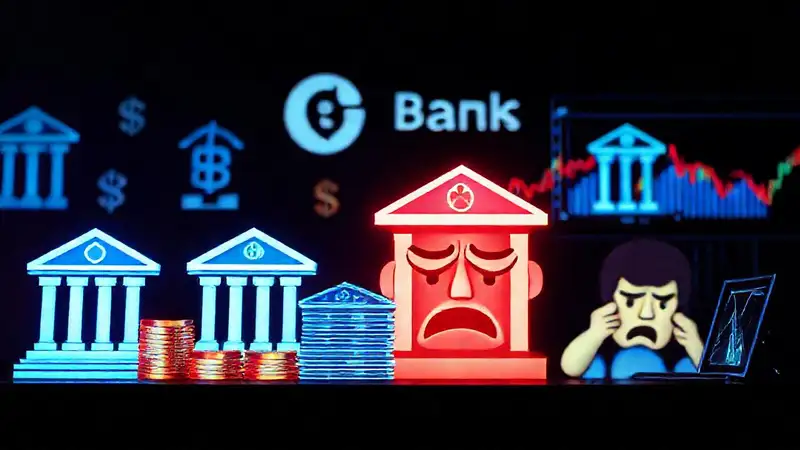 Estrés financiero visualizado en la tecnología